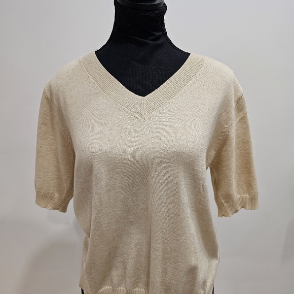 Apricot short sleeve knit t-shirt - Picture 2 of 2